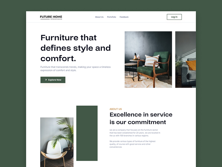Furniture site Design by Mr. Anis on Dribbble