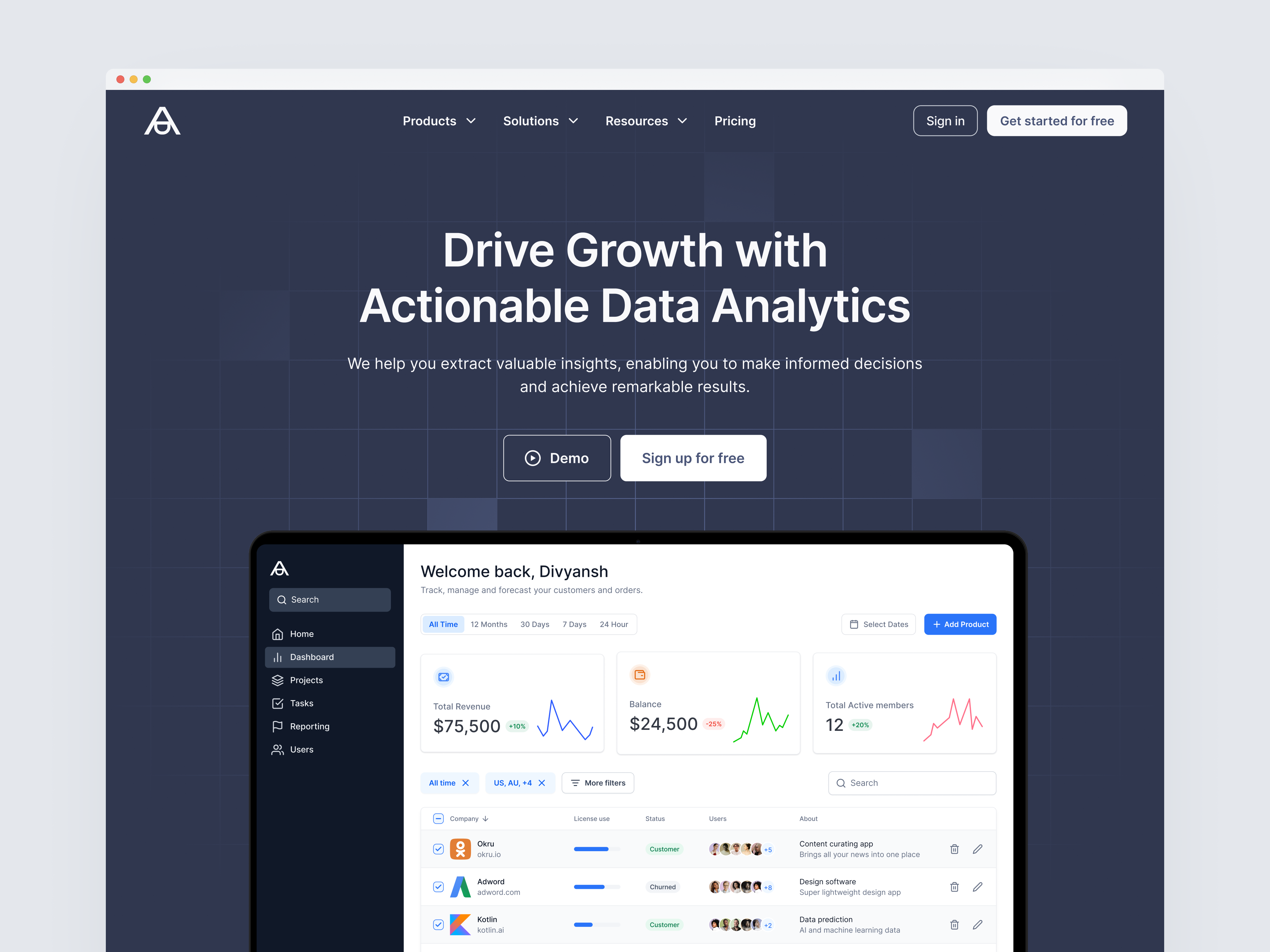 Data Analytics Website Designs, Themes, Templates And Downloadable ...