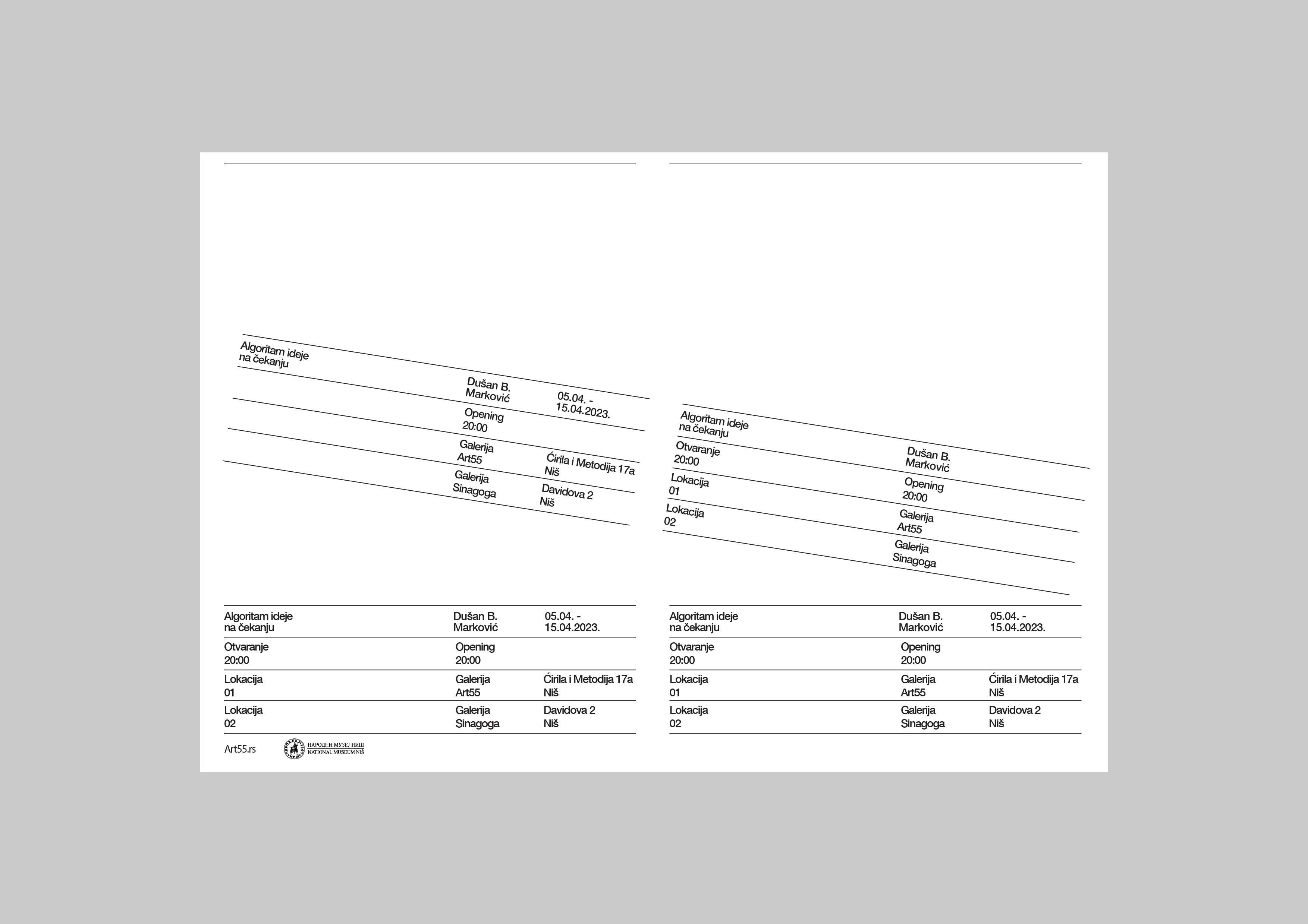 Algoritam ideje na čekanju Exhibition Font 3d animation branding graphic design logo motion graphics ui