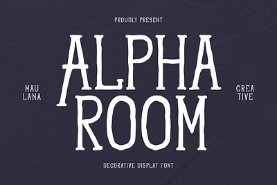 Alpha Room Decorative Display Font branding font design font font lettering font maulana creative maulana font modern nostalgic font serif vintage web font