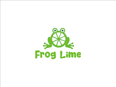 Frog Lime Logo branding creative logo design frog lime logo frog logo graphic design illustration lime logo logo logo design minimal logo modern logo ui
