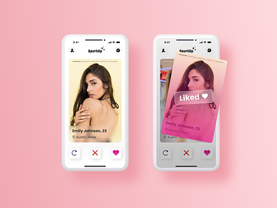 Minimalistic dating app design app app design dating dating app design interface match match finder matching mobile mobile app swipe tinder ui ui design