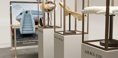 Etihad Airways Booth booth booth design branding interior interior design kiosk popup