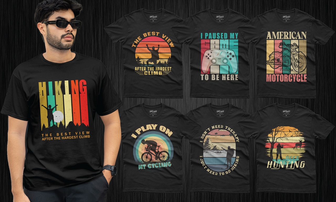 Retro Vintage T Shirt Design designs, themes, templates and