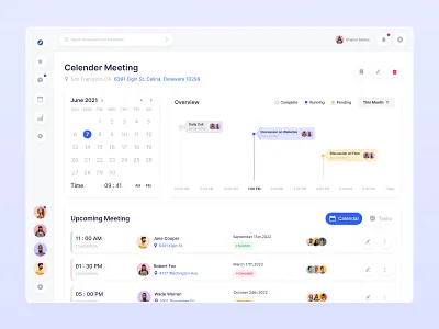 Calendar Dashba b2b product branding calendar admin dashboard calender calender app calender meeting dashboard clean and clear dashboard design management product management project professional dashboard saas schedule management ui upcoming events
