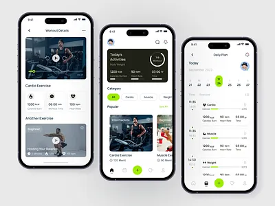 Fitness Mobile App Design app design fitness fitness app fitness mobile app gym mobile mobile app mobile app design mobile design mobile ui product design ui ui design user interface ux