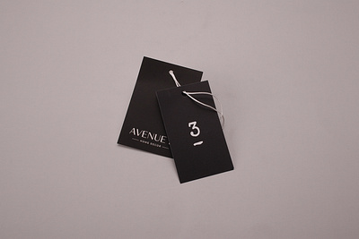 Avenue Home Decor Black Swing Tags branding hang tags labelling labels marketing name tags price tags product labels swing tag design swing tags
