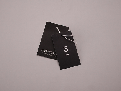 Avenue Home Decor Black Swing Tags branding hang tags labelling labels marketing name tags price tags product labels swing tag design swing tags