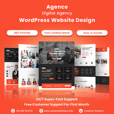 Digital Agency WordPress Website Design wordpresscustomization