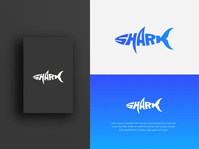 Shark wordmark logo design. app apps logo branding design gradient logo graphic design illustration logo logo design logo maker logofolio logomaker logoshop nature sea shark shark logo sharks ui water
