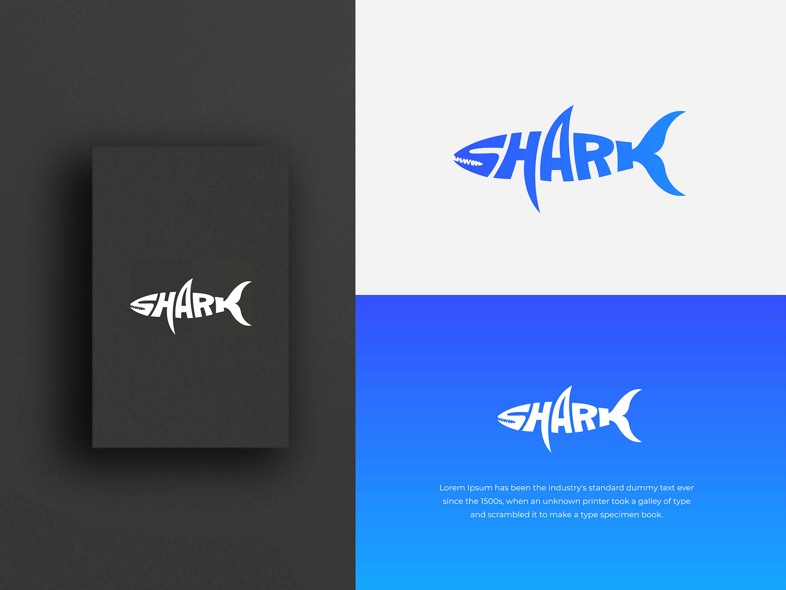 Shark wordmark logo design. by pixivect on Dribbble