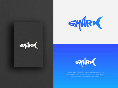 Shark wordmark logo design. app apps logo branding design gradient logo graphic design illustration logo logo design sea shark shark logo sharks ui water