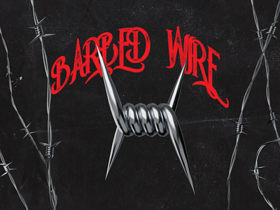 Barbed wire 3d 3d design album art brutal cover design grunge illustration metal metalic music