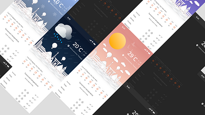 Weather Mobile App - UX/UI Design by econev econev evgheniiconev lizzardlab ui