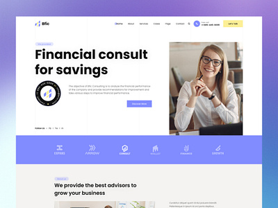 Bfic - Business & Finance Consulting accounting branding business consulting consultancy envytheme finance finance consulting investment ui ux