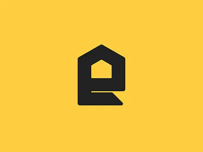 E for Elios (For Sale) brand identity branding creative logo e house logo e house monogram e house logo e logo e monogram elios house logo logotype plogged real estate yellow