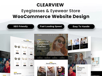 Eyeglasses & Eyewear Store WooCommerce Website Design wordpresscustomization