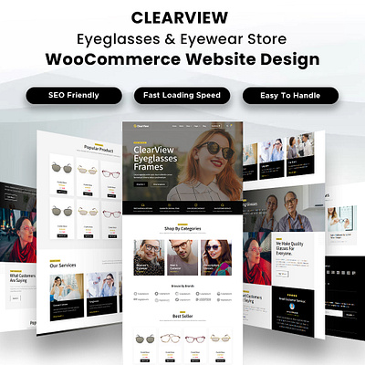 Eyeglasses & Eyewear Store WooCommerce Website Design wordpresscustomization