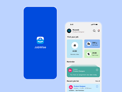 Job platform App UI #dailyuidesign app design appui career employment flat design hiring job application job listings job matching job opportunities job platform job postings job search job seekers mobile app recruitment ui ui design user interface