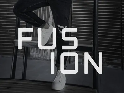FUSION-foot wear shop logo & Brand identity advertising banner brand identity branding business card design foot wear logo graphic design illustration logo logotype portfolio stationery vector visual identity wordmark logo
