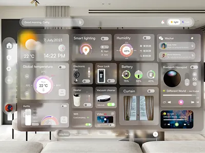 Spatial Smarthome｜UI design design home smarthome ui uiux ux web webdesign