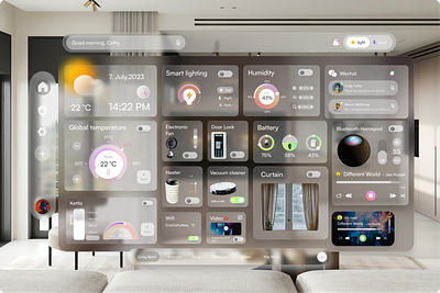 Spatial Smarthome｜UI design design home smarthome ui uiux ux web webdesign