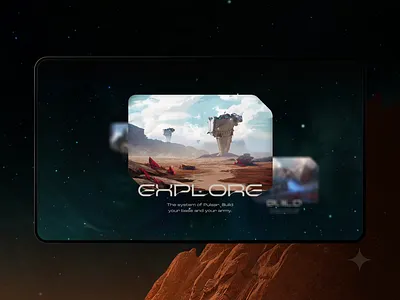 Pulsar animation blockchain game rive ui web website