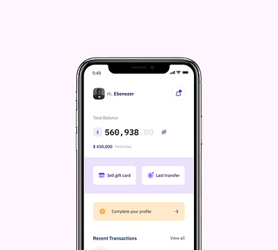 Wallet UI app clean complete ebenezer figma fintech gift card graphic design mobile app sell ui user interface ux wallet