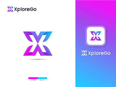 XploreGo Logo Design,logo branding-logo-logo design-tech-technol coding logo it logo modern logo startup logo tech logo technology