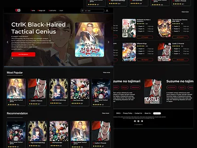 Website Anime ui ux