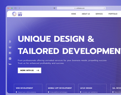 Iconic Dev - Website company design it logo logotype ui ui design uiux ux web website