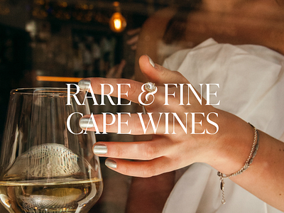 Rare & Fine Cape Wines brand strategy branding design ecommerce graphic design logo mockup web design
