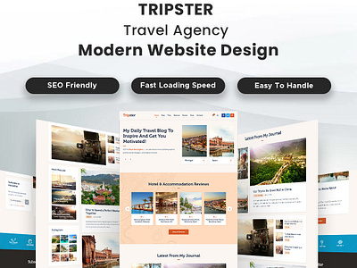 Travel Agency Modern WordPress Website Design wordpresscustomization