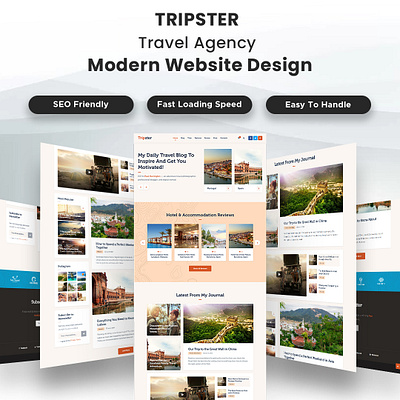 Travel Agency Modern WordPress Website Design wordpresscustomization