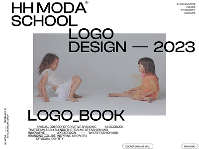Logobook cover design branding fashion kid school logo logobook minimalism moda webdesign