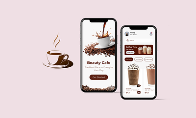 Coffee App graphic design ui