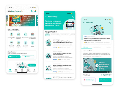 Redesign Platform Edukasi Course Online ui ux