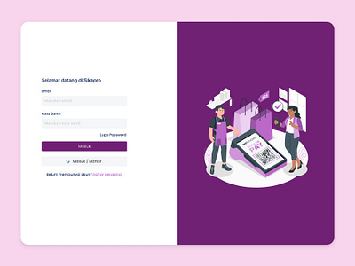 Login Dasboard Sikapro dasboard login ui ux website