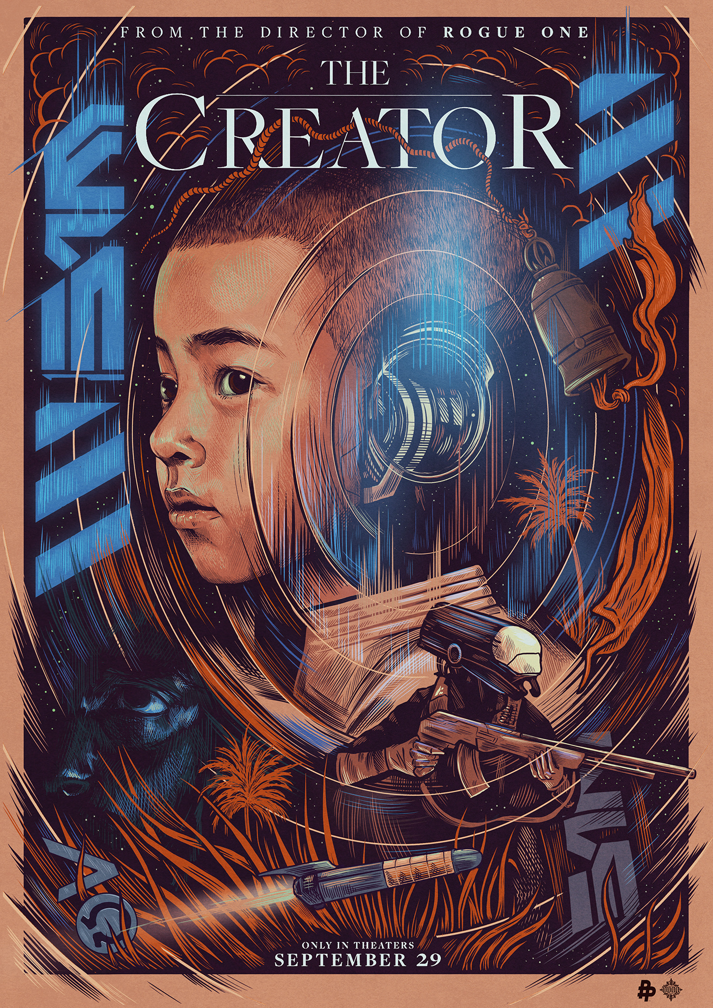 The Creator alternative movie posters art design drawing film poster illustration movie poster poster art poster design poster posse sam dunn the creator