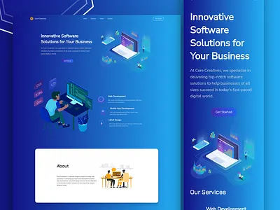 Core Creatives | Company Website modern aesthetics