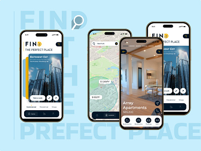 Real estate App Concept app concept app design creative layout dream home dubai real state home rent illustration interface design mapping screen mobile app designs product design product ui property rental real state ui ux design