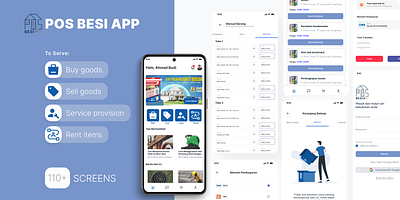 POS BESI APP design system figma mobiilr app mobile design uiux user experience user interface design