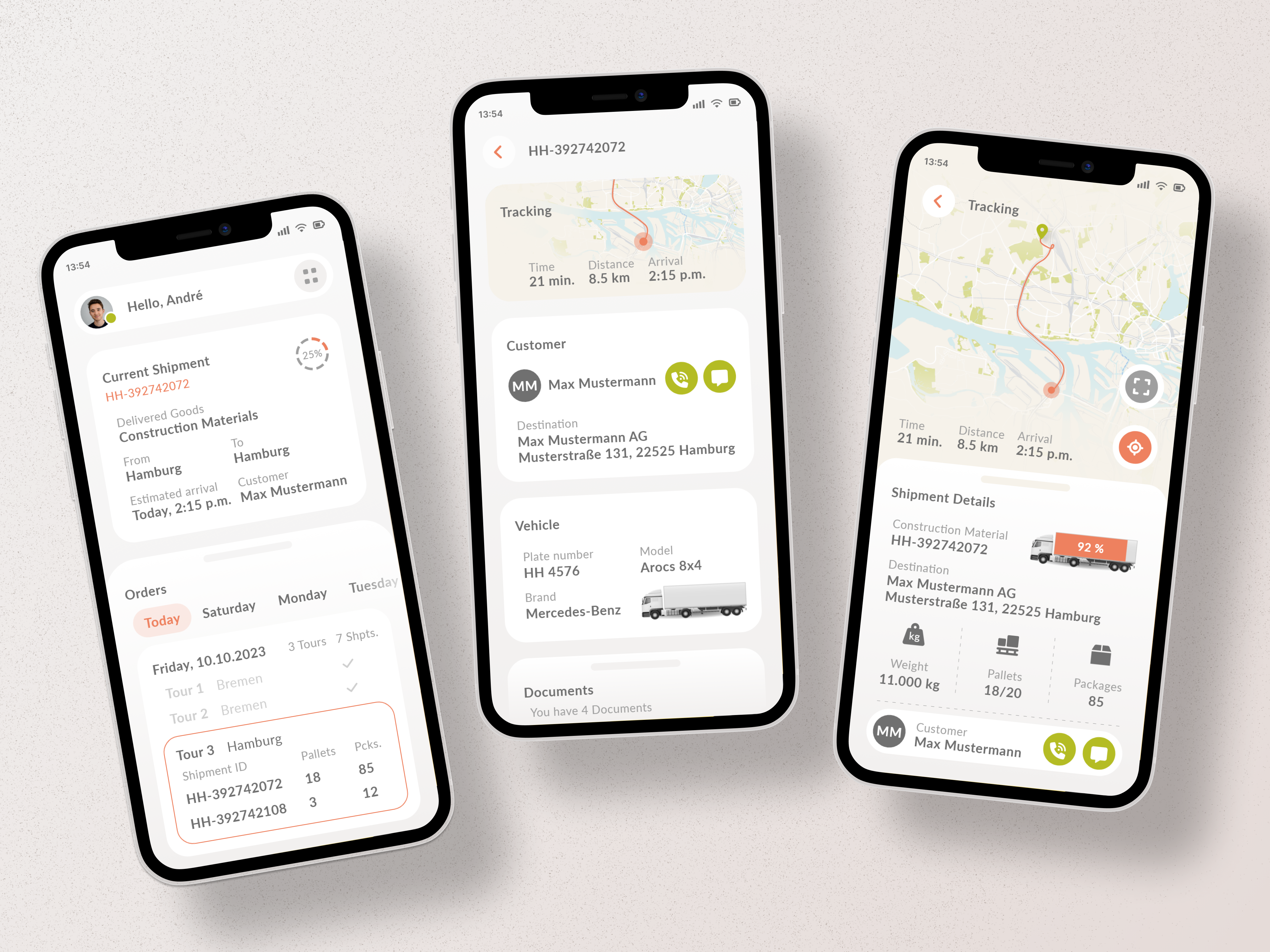 Example of Logistic iOS app