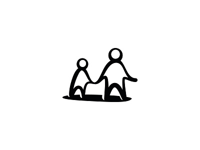 Two Abstract People Logo buy child family friend friends logo logos logos for sale logotype man mom people sale sales two people woman