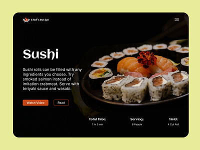 Recipe or Food order #Day40 dailyui day40 recipe ui design ux design web design