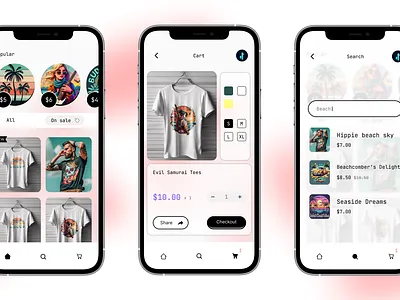 BeachyBoho Threads android mobile mobile app ui