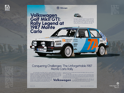 Rally Legend Poster 3d animation auto blue branding car case study design graphic design illustration logo poster typography ui ux webdesign