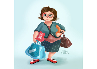 Stylization. Woman. art commission book cover illustration brand character cartoon character cartoon characters cartoon illustration character development characters children illustration childrens art commissions digital 2d digital art freelance digital artist illustration mascot packing design painting portfolio stylized