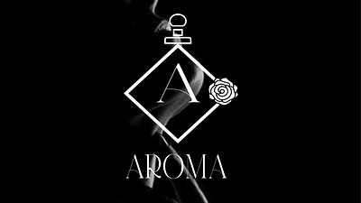 PERFUME BRAND: AROMA adobe adobe illsustrator adobe photoshop brand name branding canva graphic design logo