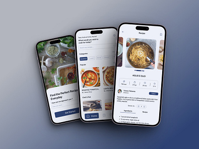 Daily UI Challenge - D18 - Recipe Mobile App app daily ui challenge design favorite ingredienst recipe mobile app recipe app recipe mobile app recipe tutorials app ui ui design ui ux design uidesign